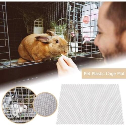 Pet Cage Mat for Hamster Cage Rabbit Grids Holes Anti-slip Feet Pads for Small Pets Animal Cage Accessories