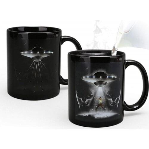 Color Changing Mug, Alien UFO Mug , Funny Teacup, Magic Mugs , Ceramic Coffee Cup, Comes in a Fun Gift Box