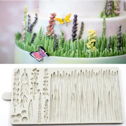 Luyou 1pcs Lavender 3D Cake Mould Fondant Mold Cake Decoration Tools Chocolate Molds Silicone Candy Moulds FM1785