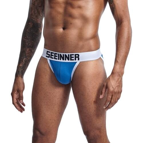 Men Bikini Male Underwear Slip Hombre Gay Underwear Jockstrap Gay G-strings Men Thong Sexy Cueca Male Panties Briefs