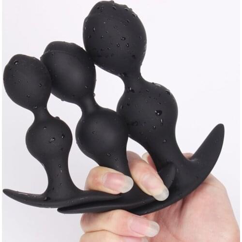 Soft Anal Plug Dilatador Anal Beads Buttplug Prostate Massager anal balls expander large Butt Plug Adult Sex Toys For Couples