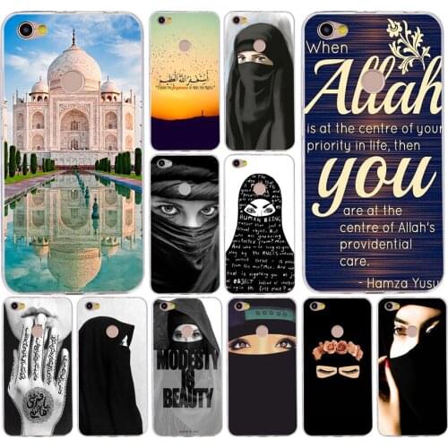 128H Muslim Girl al Islam Silicone Soft Tpu Cover phone Case for xiaomi redmi 4a 6a 4x note 5a pro mi a1