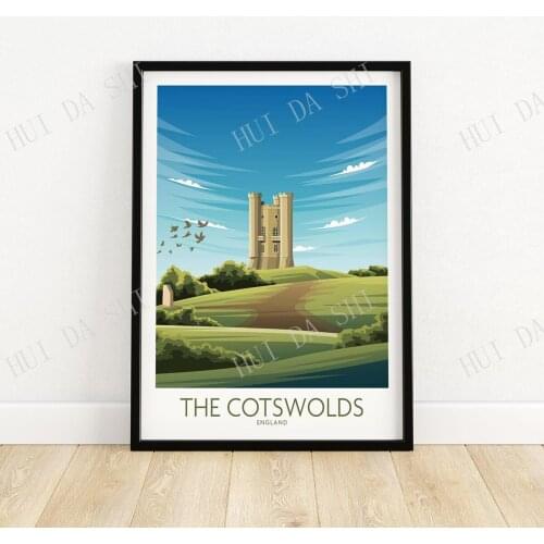 The Cotswolds Print | Wall Art | Travel Poster | Artwork | Art Print Gift Idea
