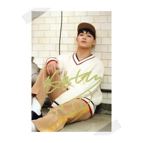 Signed BTOB LIM HYUN-SIK HYUN SIK autographed photo Brother Act 6 inches free shipping K-POP 112017A