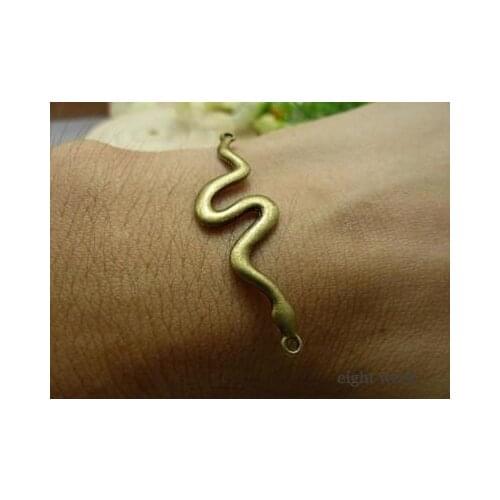 Zinc alloy pendant jewelry accessories diy handmade material charms snakes connect 4 * 50 mm