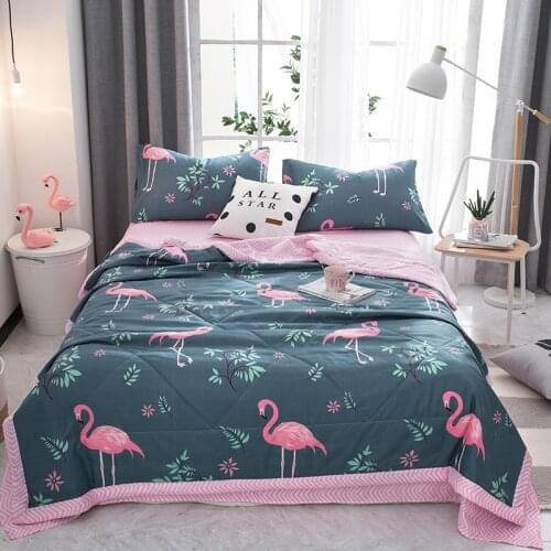 2020 New Solid pink white Bedspread Summer Quilt Blanket Comforter Bed Cover Quilting Home Textiles Suitable for Children adult
