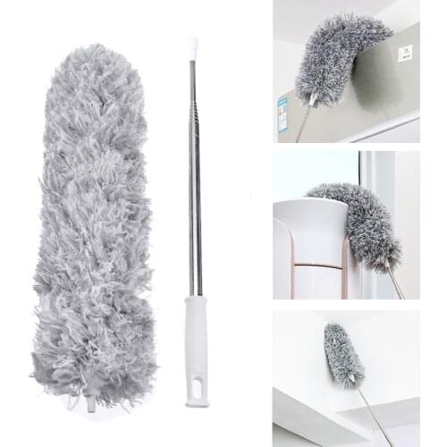 Household Cleaning Duster Telescopic Handle Microfibre Duster Extendable Home Furniture Dust Cleaning Brush