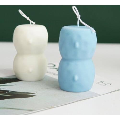 Two hemispheres conjoined silicone mold diy scented candle scented plaster mold