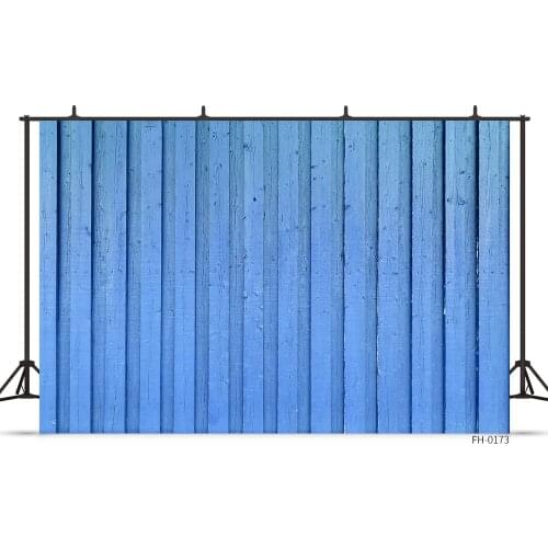 Blue Wood Board Texture Wooden Floor Printed Backdrops Photography Backgrounds For Photo Studio Portrait Newborn Baby Photocall