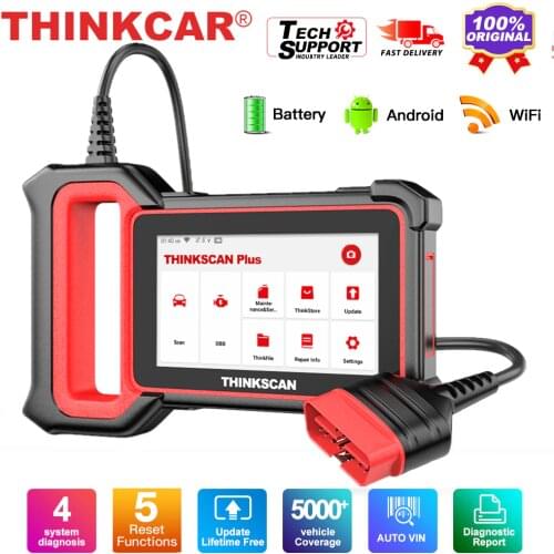THINKCAR Thinkscan Plus S6 OBD2 Scanner Engine ABS SRS Transmission System SAS EPB Oil ETS TPMS OBD 2 Automotive Diagnostic Tool