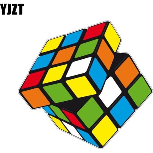 YJZT 14.6CM*13.9CM High Quality Magic Speed Puzzle PVC Motorcycle Car Sticker 11-00390