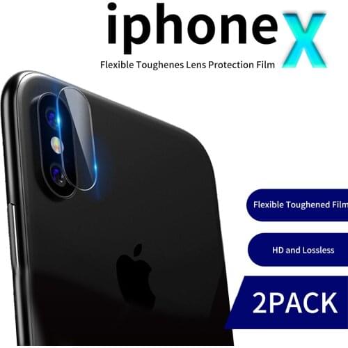 2Pcs/lot Transparent Camera Lens Screen Protector For iPhone X Tempered Glass film Camera Lens Protective film For iPhoneX