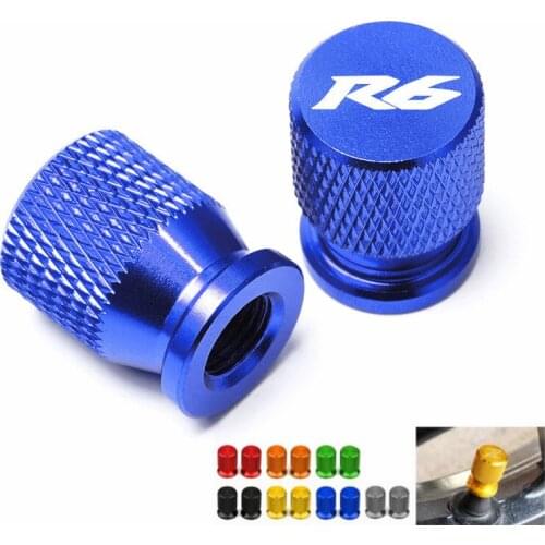 CNC Aluminum Tire Valve Air Port Cover Cap Motorcycle Accessories Free Fast Shipping Wheel Airtight For Yamaha YZF R6