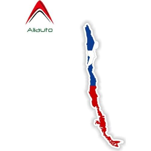 Aliauto Car Sticker Chile Flag Map Accessories Vinyl Decal Cover Scratches for Lacetti Skoda Superb Volvo S60 Touran,15cm*3cm