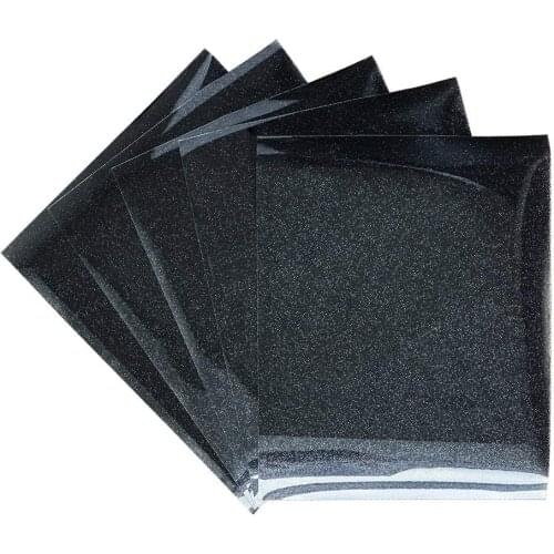 Glitter heat transfer vinyl 5 sheets 10*12 inch iron on transfer for clothing HTV T Shirts DIY funny clothes hat bags home decor
