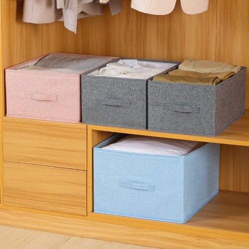 Large Storage Cubes | Foldable Closet Organizers and Storage | Fabric Storage Box for Home and Office Mini Locker Wardrobes