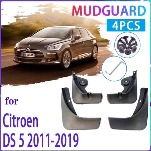 4 PCS Car Mud Flaps for Citroen DS 5 DS5 2011-2019 2012 2013 2014 2015 Mudguard Splash Guards Fender Mudflaps Auto Accessories