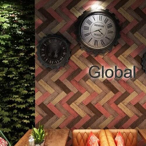 Wood Wood Board Vintage Grain Wallpaper Roll Non-woven Study Room Wall Papers Home Decor Bedroom Living Room Background Wall 3d