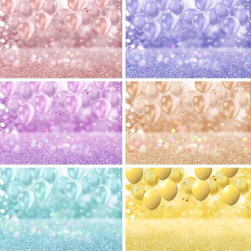 Mocsicka Polka Dots Glitter Balloons Backdrop Wedding Birthday Party Photo Background Bokeh Newborn Portrait Photo Photography