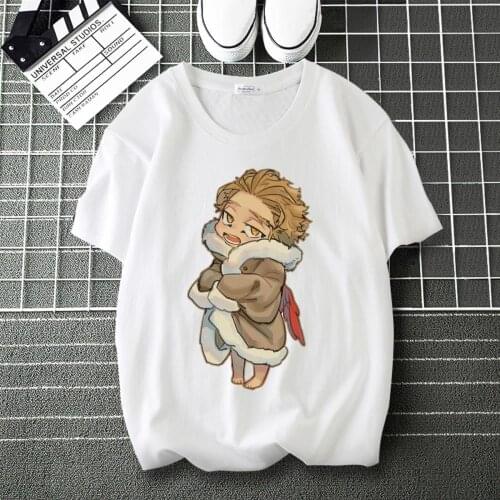 My Hero Academia Todoroki Shoto LOGO Print personalise T-Shirt Round Neck Short Sleeve Modal Shirt Shirts