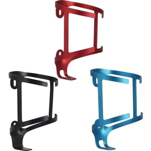 55KD Bicycle Water Bottle Cage Aluminum Colorful Hollow Electroplating Electric Bicycle Road Cycling Water Cup Holder Riding