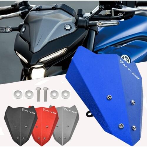 Mtkracing fits for yamaha MT-03 mt03 MT-25 mt25 2020 windshield windscreen kit aluminum baffle motorcycle accessories