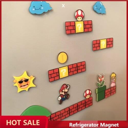 Cartoon Refrigerator Magnets Acrylic Cartoon Fridge Magnets Whiteboard Stickers for Learning and Home Kitchen Decoration