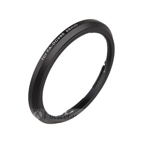 2015 New Aluminum FA-DC58E Lens Filter Adapter Fits for G1X Mark II Camera Reinstall 58mm UV filter / Lens hood