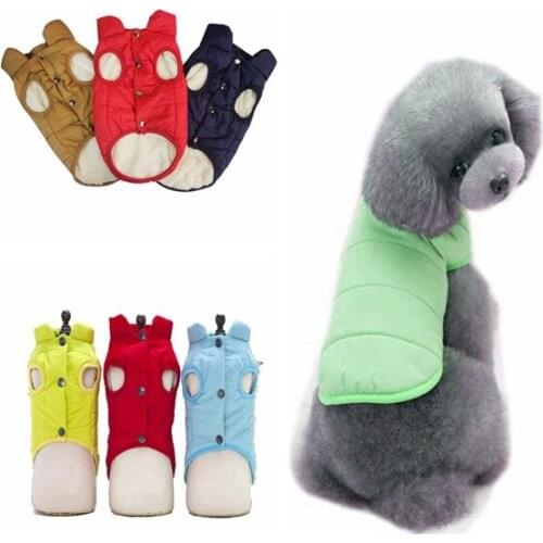 Pet Dog Clothes Cotton-padded Jacket Small and Medium-sized Dog Teddy Clothes Jacket Vest Dog Costumes Dog Cloths Dog Coat
