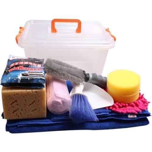 Spot wholesale car cleaning kit 13 sets of supplies washing tools car washing kit combination