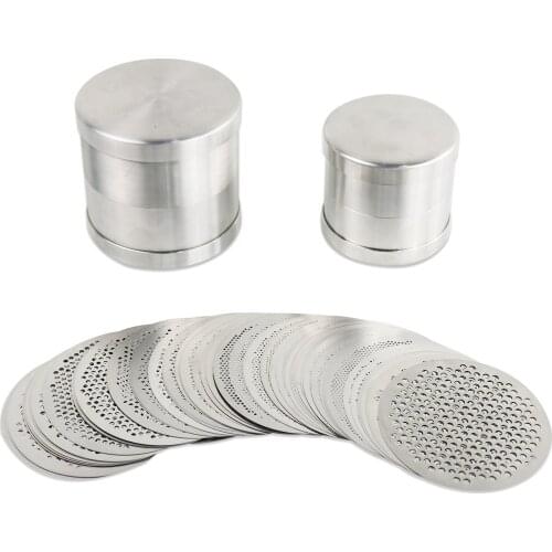 PHYHOO Stainless Steel Diamond Sorting Sieves 80mm Gemstones Pearls Jewelry Tools 65/75 PCS/SET