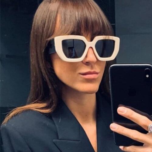 Sunglasses women luxury brand Big frame Square Gradient Vintage Sun Glasses shades New Luxury Brand glasses Female UV400
