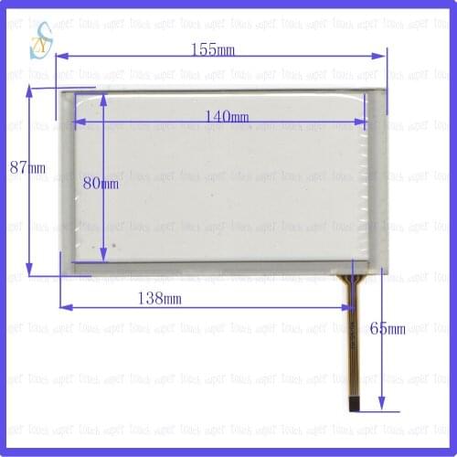 ZhiYuSun 155mm*87mm HLD-TP-1878 6.2inch Touch Screen glass resistive USB touch panel overlay kit 155*87 TOUCH HLDTP1878