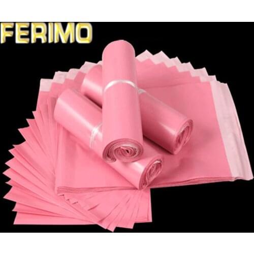 Light Pink Poly Mailing Adhesive Envelope Bags Shipping Packaging Bags Plastic Mailer Pink Wedding Gift Package Bags