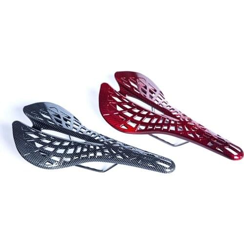 Bicycle Cushion Btm Cycling Cushion Carbon Fiber Saddle Cushion Spider Web Shape Cushion Bicycle Equipment