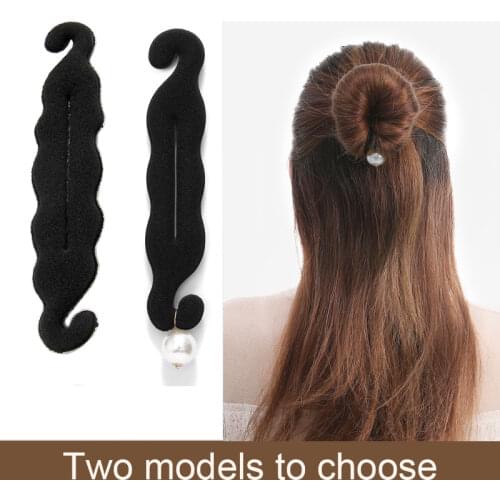 MISANANRYNE New Headband Women Hair Accessories Girl Magic Hair Magic DIY Tool Bun Maker Sweet French Dish Made Hair Band