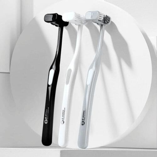 6D Toothbrush Nordic Style Nano Silicone Polymer Teeth Cleaning Family Pack Simple Small Head Bathroom Nano Toothbrush