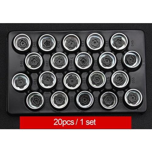 #041- #060 Tire Anti-theft Screw Disassembly Tool Key Sleeve For BMW 1 3 5 6 7 Series Mini X1 X2 X3 X4 X5 X6 20pcs 1 Set