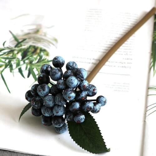 1*Artificial Berries 25cm 35 Fruits European-Style Artificial Flower Small Fruit Bunches Living Room Decoration Drop Ship