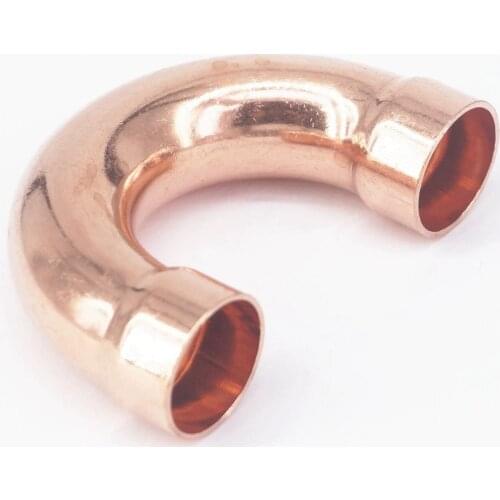 16x0.8x48mm 180 Degree Return Bend Copper End Feed Plumbing Pipe Fitting for gas water oil