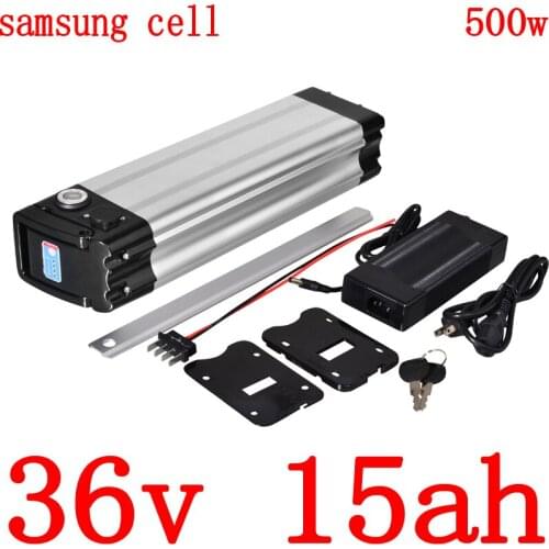 36V 15AH Electric Bike Battery 36V 10AH 13AH 15AH 18AH 20AH Lithium Battery use samsung cell 36V 250W 500W 1000W E-Bike Battery