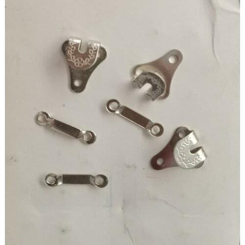 100 set Trousers Skirts Hook and Eye High-grade Metal Hook and Eye Bra Underware Sweater Fur Hook and Eye Pants Buckle