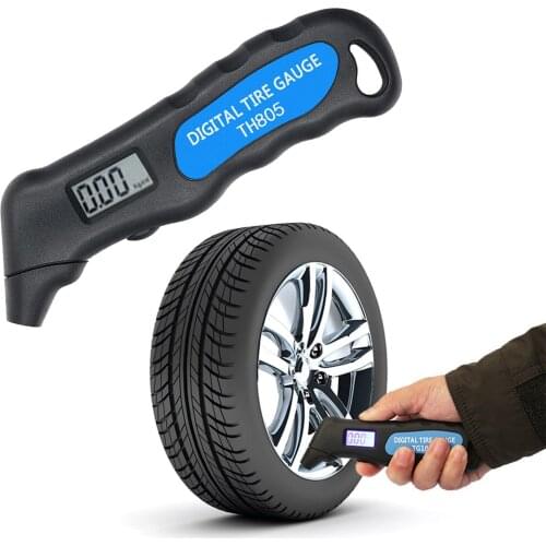 【2021】TG105 Digital Car Tire Tyre Air Pressure Gauge Meter Barometers Manometer Tester for Car Truck Motorcycle Bike LCD Display