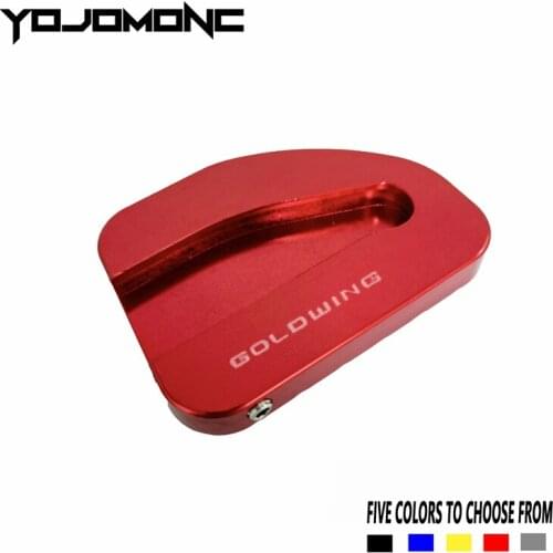 Para honda gl1800 goldwing 1800 gl 1800 f6b 2002-2017 motocicleta cnc kickstand pé suporte lateral almofada de extensão placa de