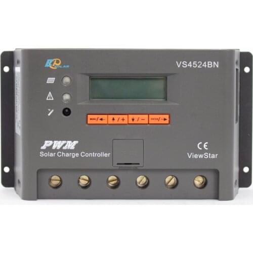 EPEVER VS4524BN 45A regulator Solar panels system battery charger ViewStar series high quality 12V 24V auto work charger lcd