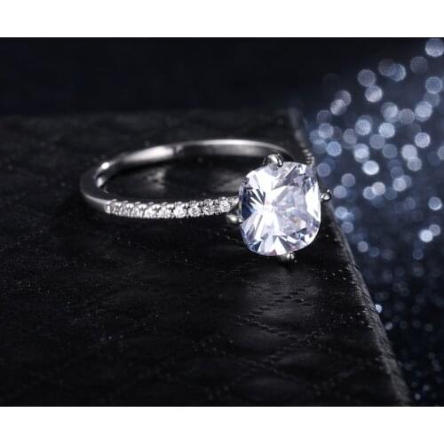 Huitan Newly Luxury Solitaire Band Bridal Marriage Rings AAA Crystal Zirconia Engagement Wedding Party Statement Rings For Women