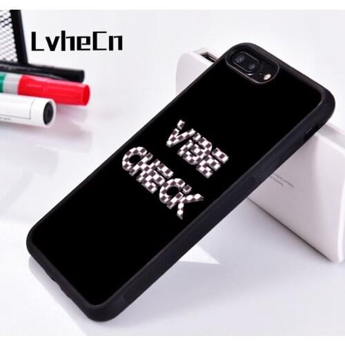 LvheCn 5 5S SE 6 6S Soft TPU Silicone Rubber phone case cover for iPhone 7 8 plus X Xs 11 Pro Max XR Checkered Vibe Check