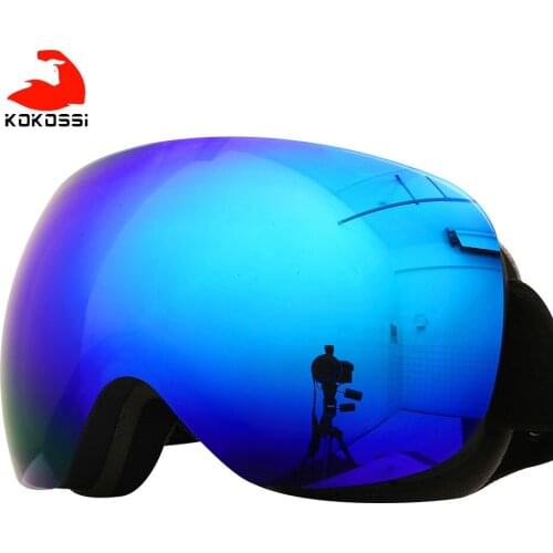 KoKossi Ski Goggles Men Women Snowboard Goggles Snow Glasses UV400 Protection Anti-fog Double Layer Outdoor Skiing Glasses
