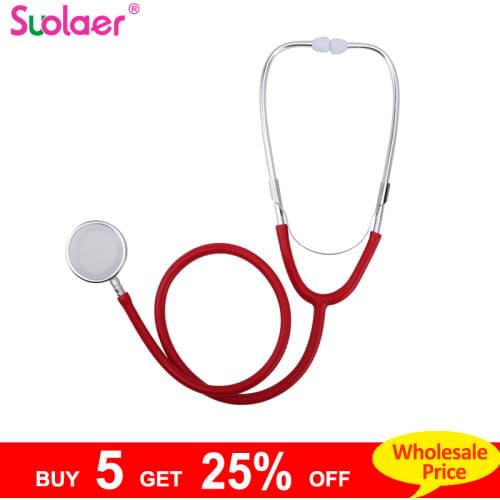 Double Heads Medical Stethoscope Doctor Professional Phonendoscope Cardiology Medical Equipment Medical Device Vet Nurse Kids