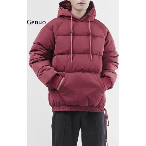 Mens Winter Puffer Jackets and Oversized Bubble Coat Loose Fit Pullover Jacket for Men Fashion Warm Wear and Hooded Windbreakers
